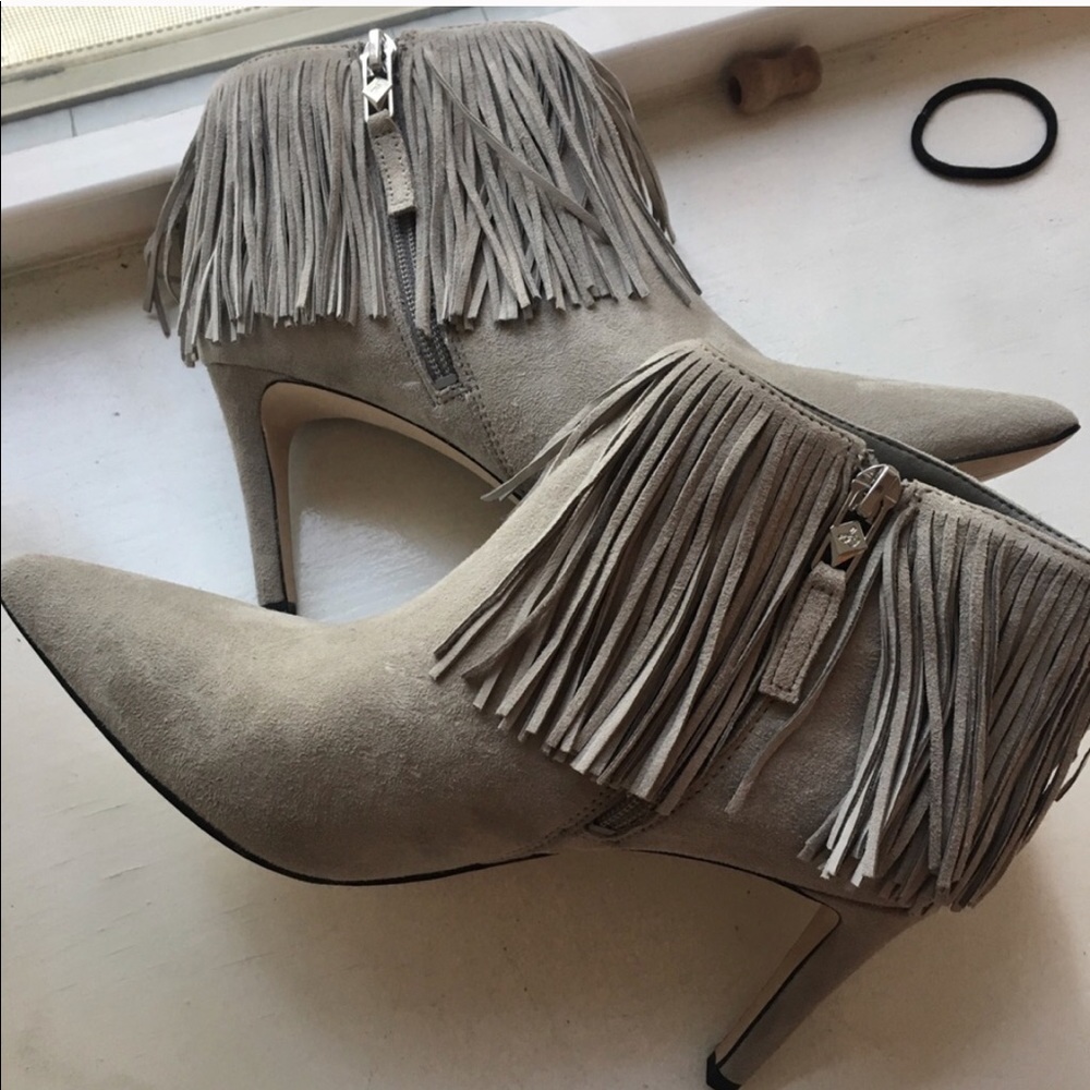 NWOT Sam Edelman Kandice Suede Fringe Bootie